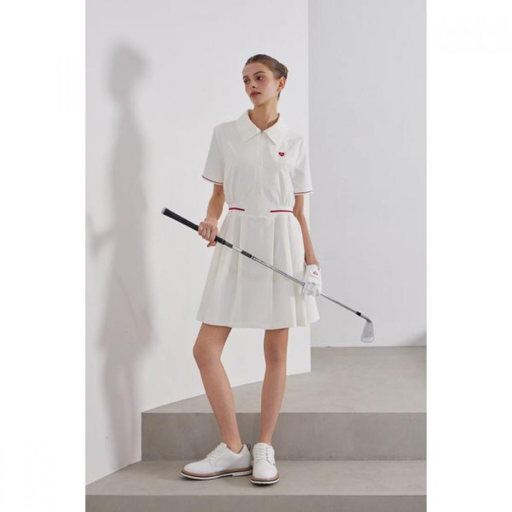 Goxo Woven Short Sleeve Dress Heart Attack