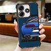 JDM Sports Cars Minimalist Design Plating Phone Case For Xiaomi Redmi Note 14 15 Pro Plus 13 12 11 11S 11T 10 9S 9 5G Anti-Fall