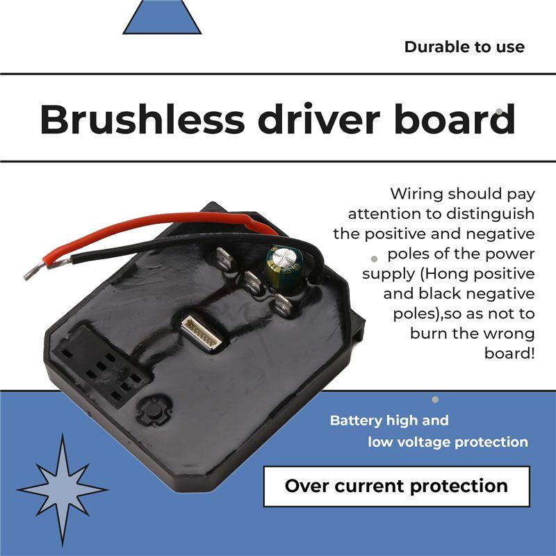 ABGE-Universal Brushless Electric Wrench Accessories Control Board 18V Lithium Battery Controller Speed Regulation