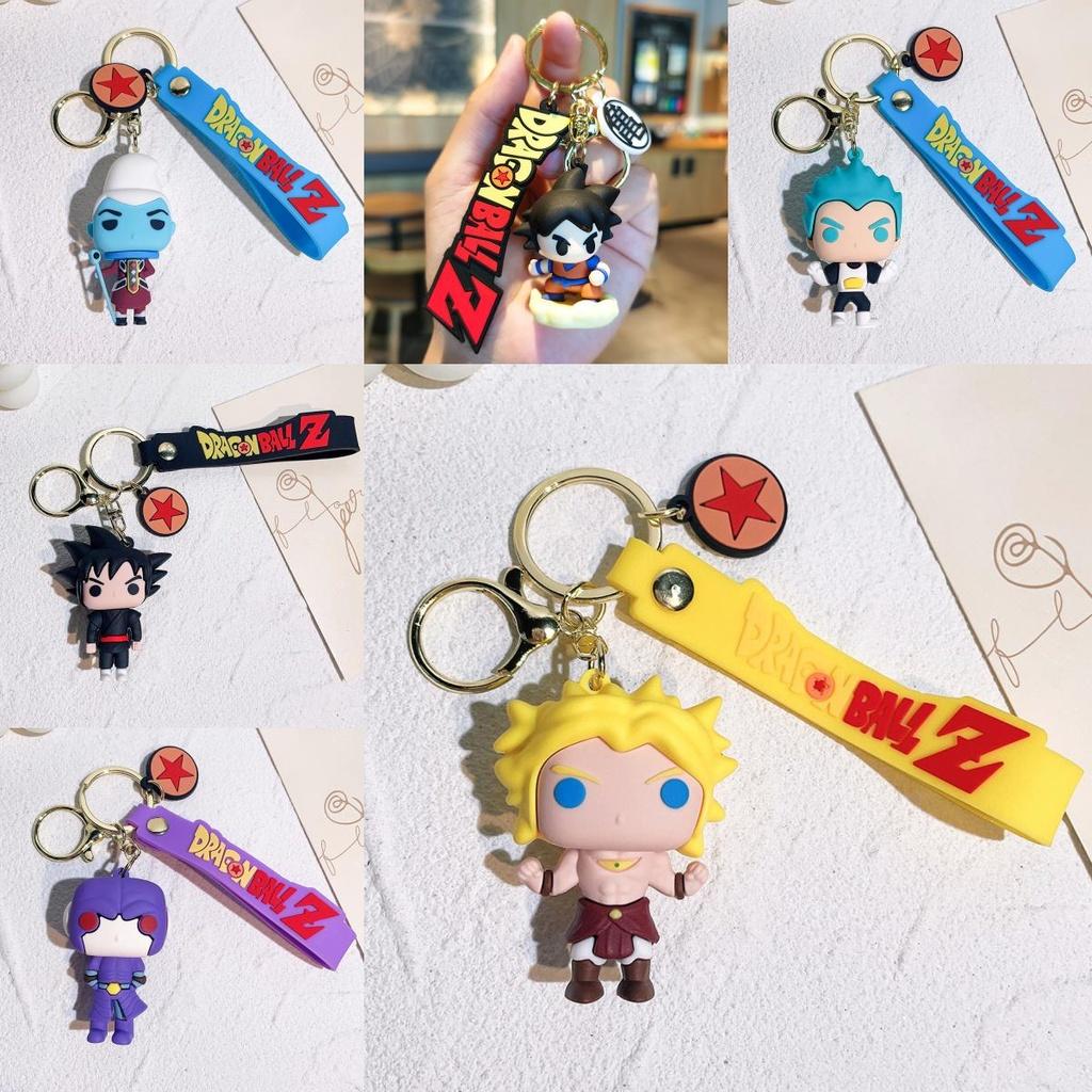 Adorable Dragon Ball Keychain Goku Pvc Figurine Cute Anime Car Pendant Gift