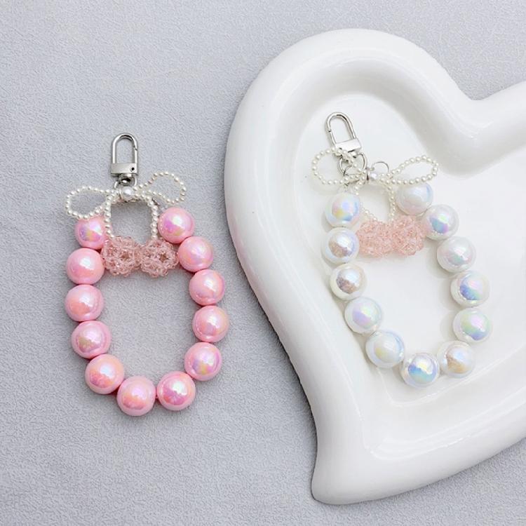 Lovely Bowknot Cherries Keychain Pendant Unique Keyring Hanging Ornament Phone Pendant Backpack Decoration Jewelry Gift