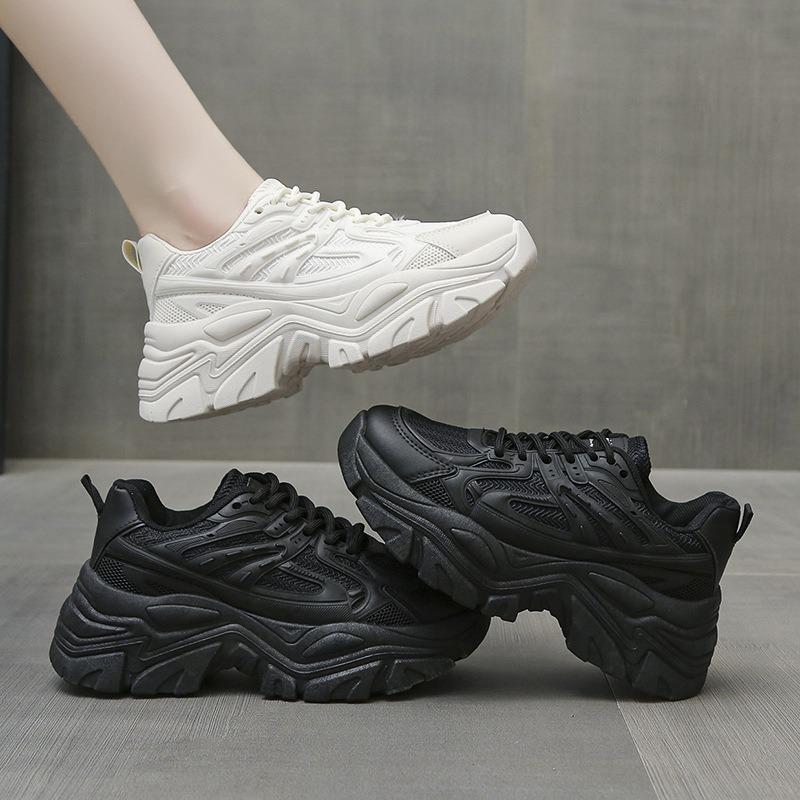 Women's New Shoes Female Thick Bottom Heightening Muffin Spring Small Women's Shoes Sports Shoes