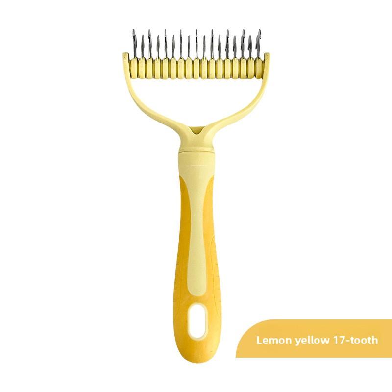 Pet Dematting Comb Stainless Steel Double Sided Undercoat Rake Dog Cat Grooming Brush Shedding Tool