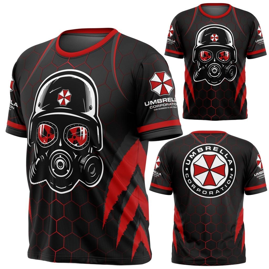 Resident Evil: Umbrella Corps Gas Mask Themed T-Shirt Unique Gaming & Horror Inspired Apparel T Shirt M