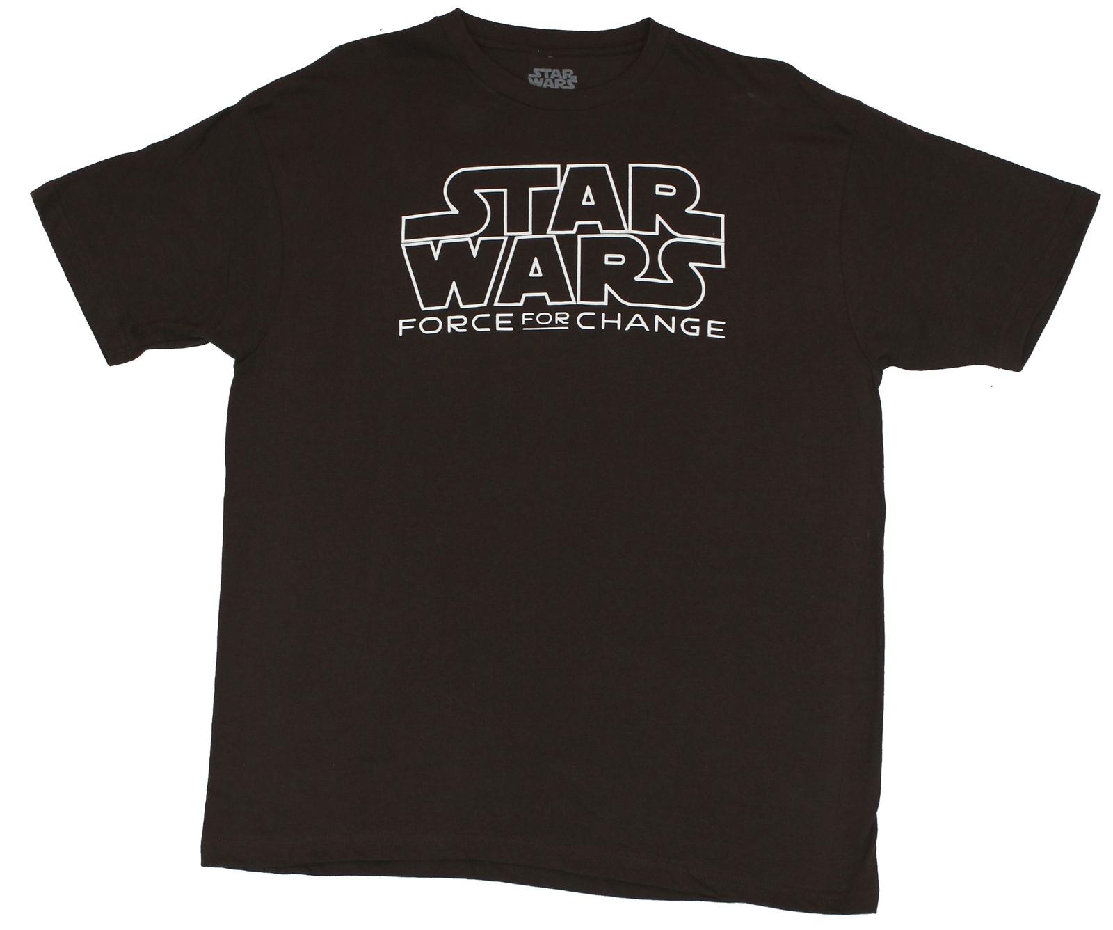 Star Wars Adult New T-shirt A Force For Change Simple Logo Pic XL