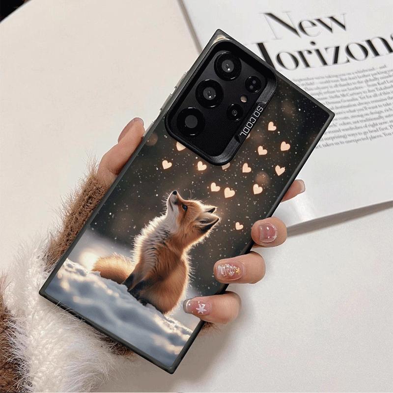 

Cartoon Fox Animal Shockproof Phone Case for Samsung Galaxy S26 Edge S25 Ultra S24 FE S23 Plus S21 Cover Anti Fall Fundas Samsung S25 FE