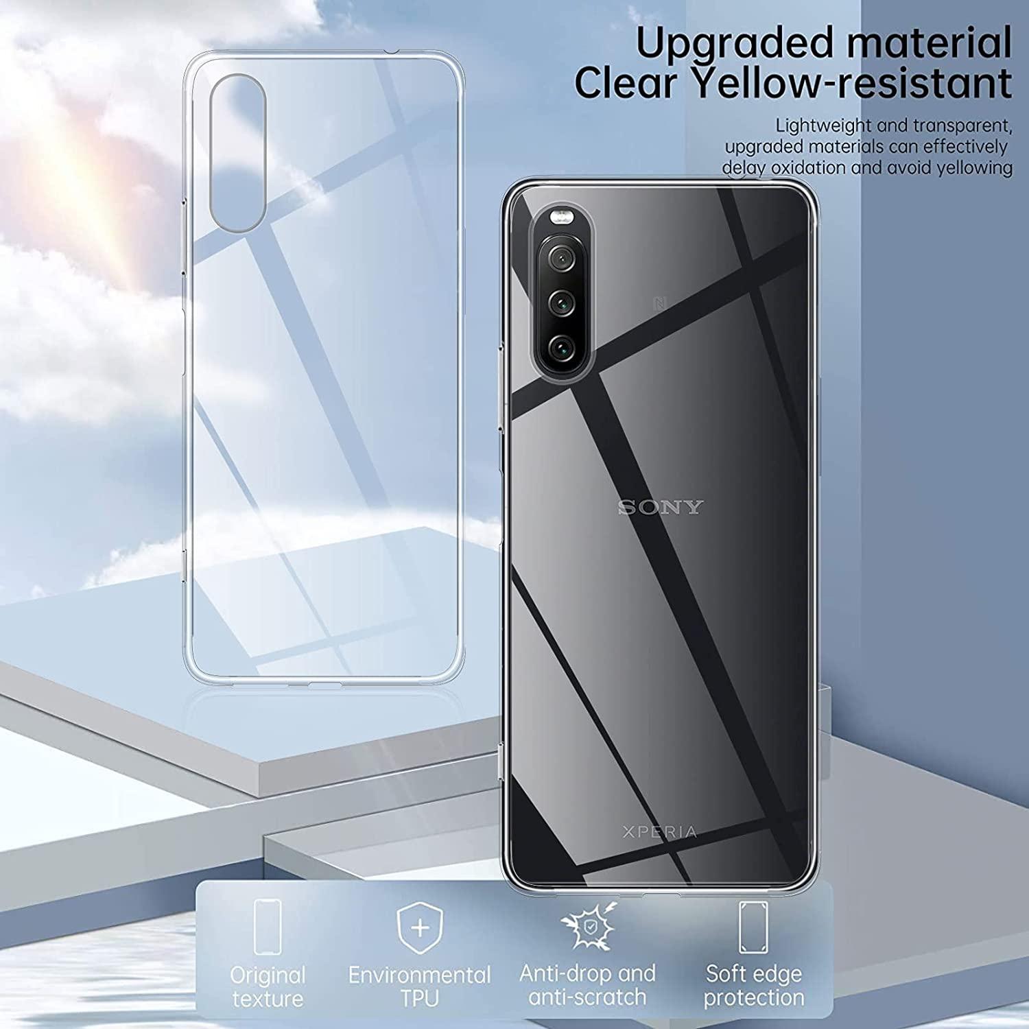 

For Sony Xperia 1 V Clear Anti-fingerprint Phone Case TPU Impact-Resistant Protective Cover A