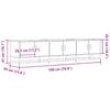 TV Cabinet Smoked Oak 180 X 35 X 41 Cm Wood Based Panel