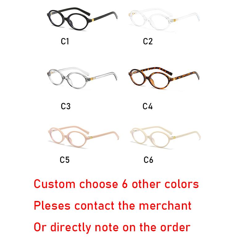 

6Pcs/Set Women Anti Blue Light Blocking Glasses Classic Fashion Small Frame Oval Anti-blue Light Outdoor Eyewear Wholesale