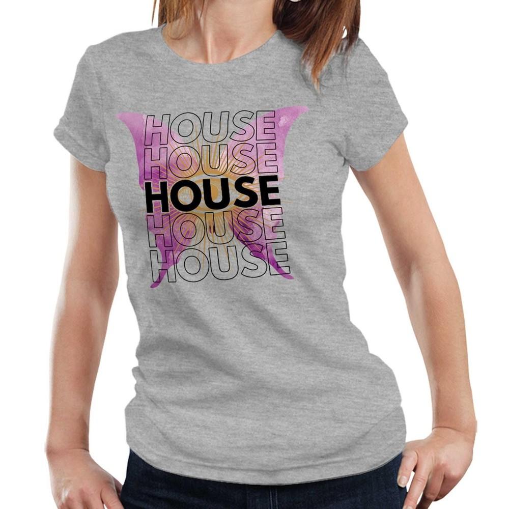 House Music Butterfly Tshirt Semi Fitted Ladies Graphic Rave Festival DJ Tee