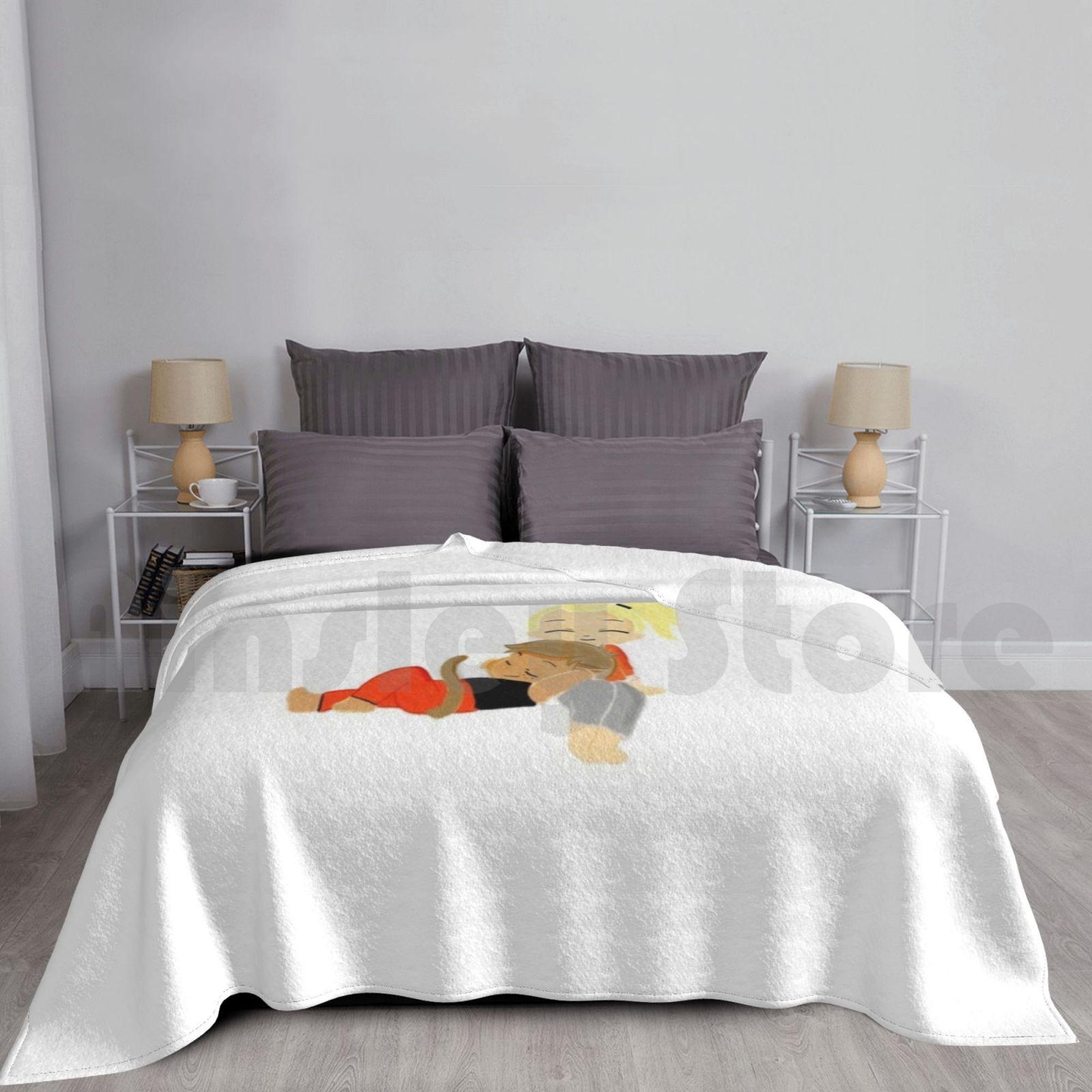 Catradora Blanket Super Soft Warm Light Thin Catra Adora Catradora She Ra Cute Chibi Size: 75*100cm, Weight: 230 GSM