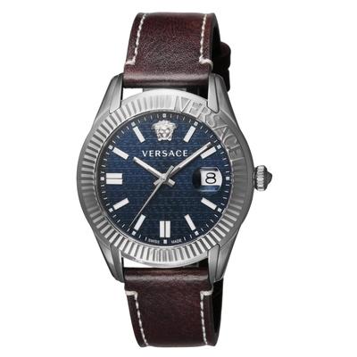 Uhr GRECA TIME Blaues Zifferblatt Edelstahl Saphirglas Quarz 41MM Schweizer Uhr VE3K00122 Braun Herren [Artikel]