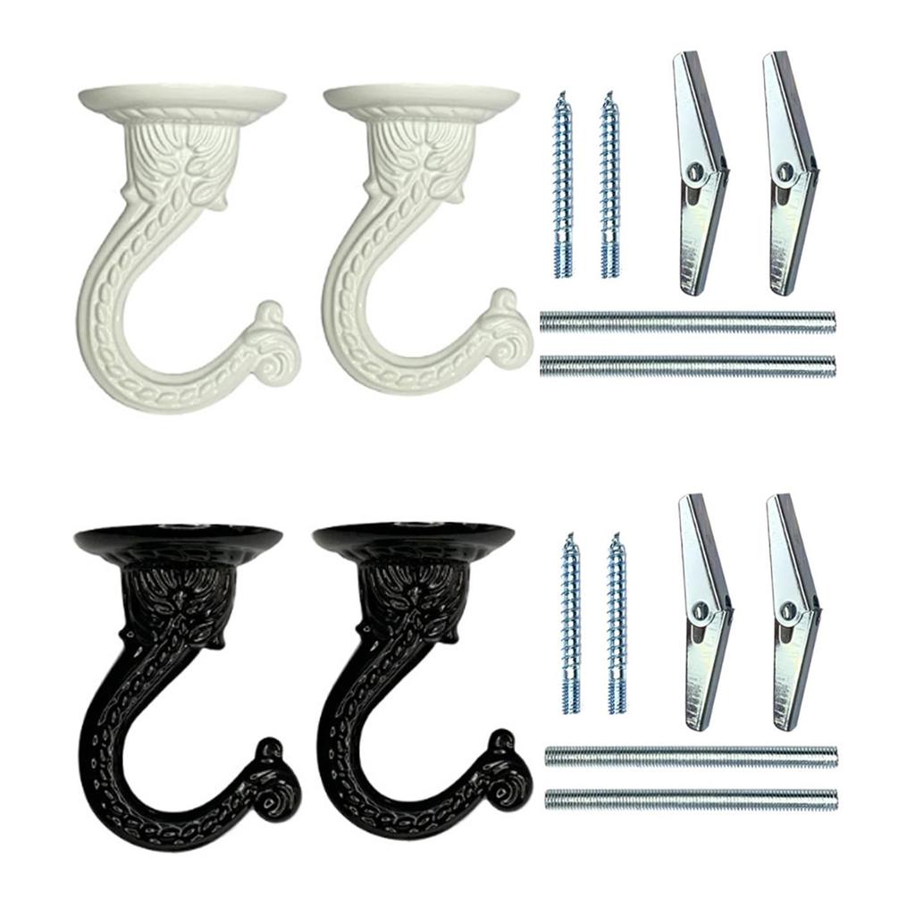 Set of 2 Multi Purpose Ceiling Hooks Hangers Ceiling Hooks Designed for Hanging Various Items Indoors and Outdoors