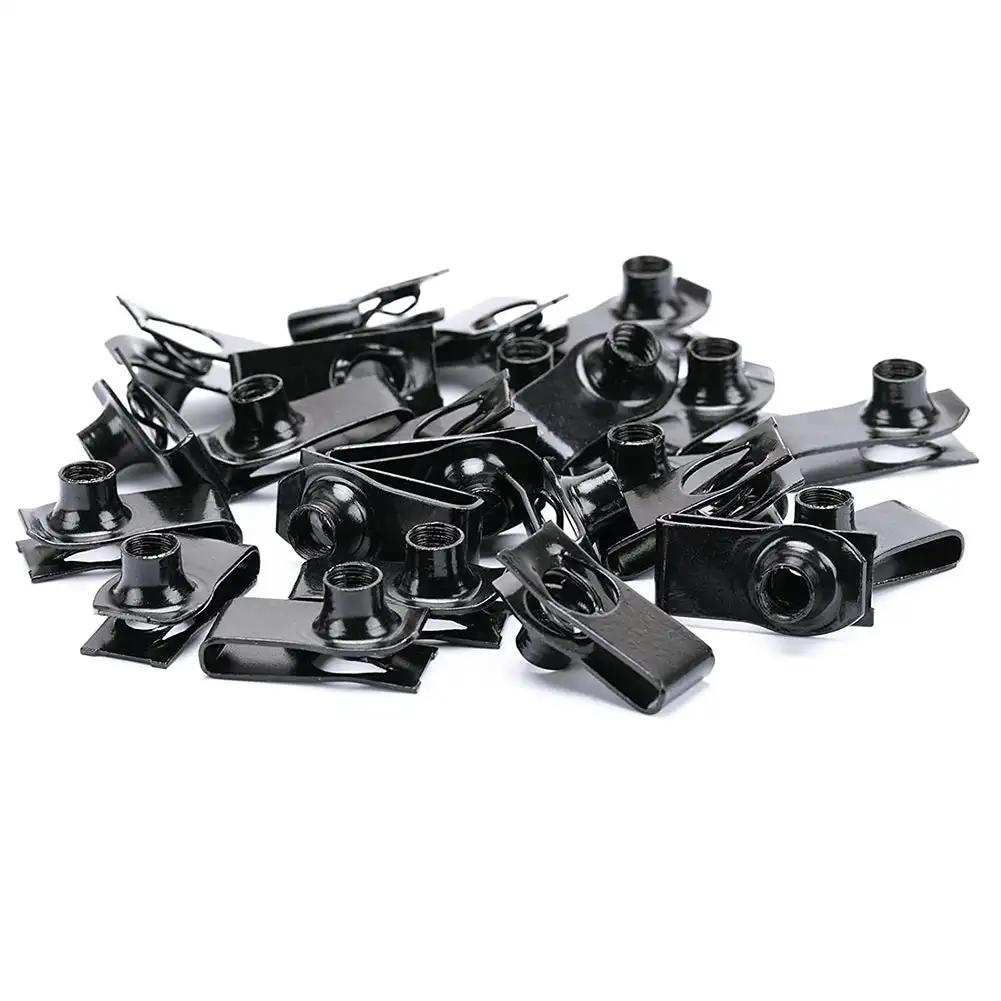 Car Body Bolts & U-nut Clips M6 Engine Cover Undertray Splash Shield Guard Bumper Fender Liner Retainer Fastener Rivet Screws
