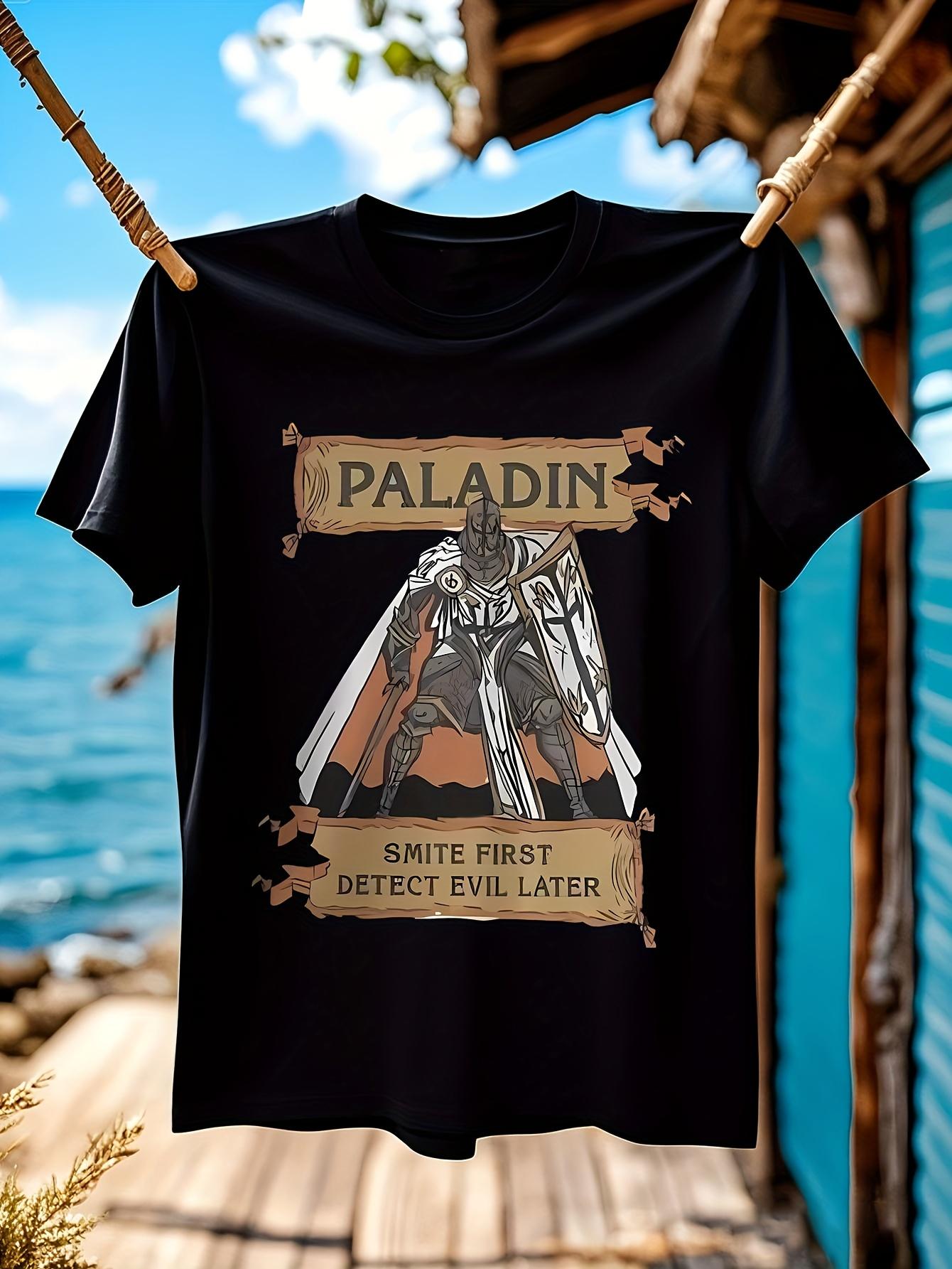 Vintage Paladin Gaming T-shirt - Funny  Smite First XL