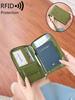 Retro RFIDAnti-theft Passport Cover Minimalist Fashion Passport Bag Multifunctional PU Leather Passport Holder TravelAccessories