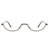 Retro Ultra-light Metal Half Frame Reading Glasses Portable Men Women Readers Optical Spectacle Small Frame Eyeglass
