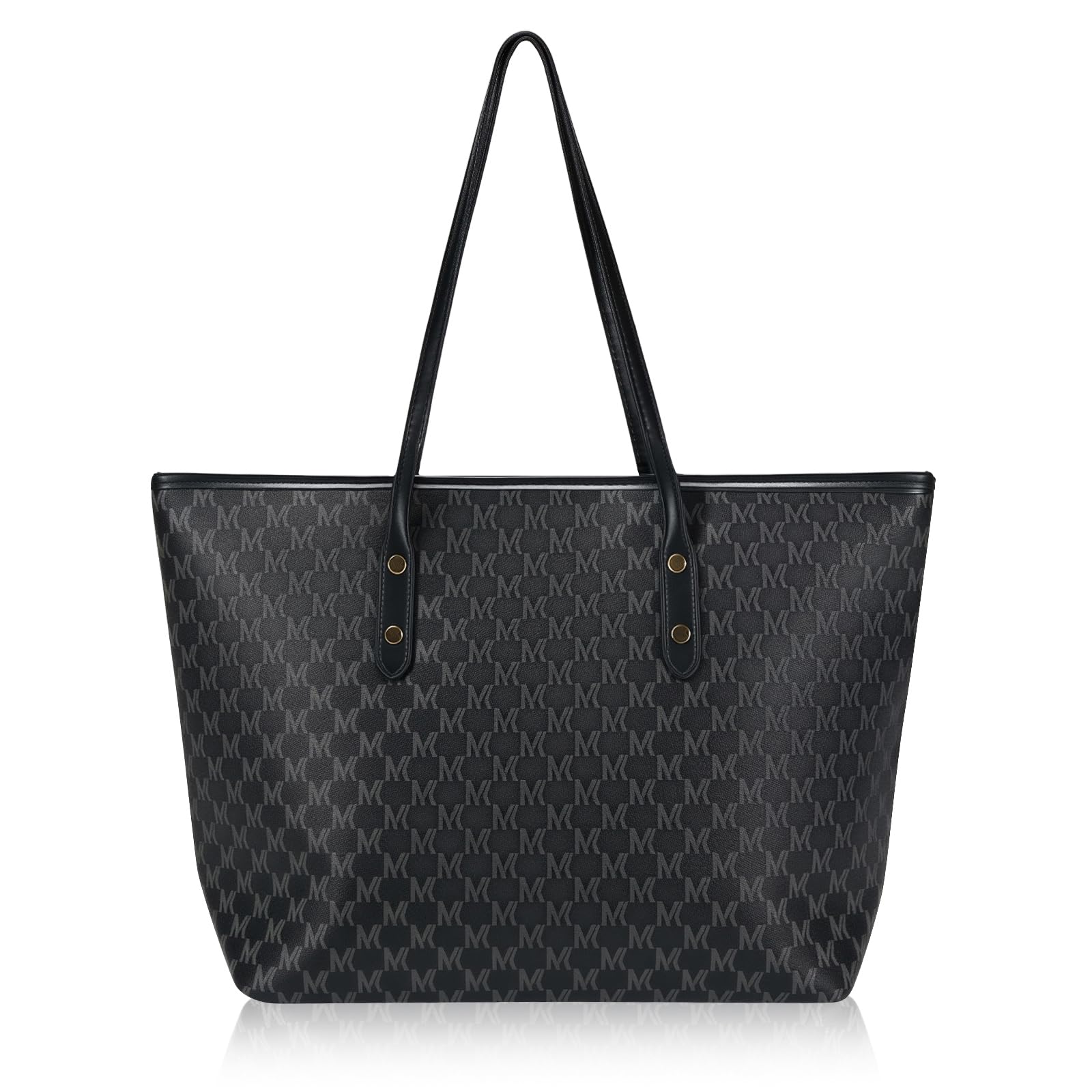 

TYTAOATYT Tote Bag, Large Capacity Business Bag for Women, Shoulder Bag, A4 Size, 15.6-inch Laptop, Simple Design with Interior Pocket and Zipper,