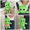 Green Alien Cat Plush Toy PP Cotton Space Cat Plushie Kids Toy Kitten Plushie Dolls  Couple Gifts