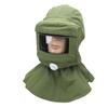 Capuche de Sablage Verre Transparent Écharpe Sableur Housse de Protection pour Peinture au Pistolet