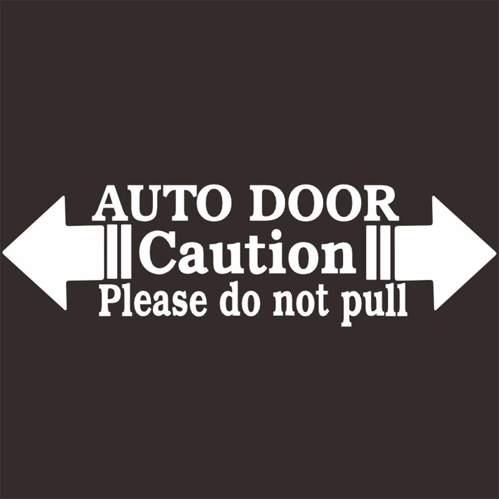 Premium Auto Door Caution Sticker Safety Convenient Application Process