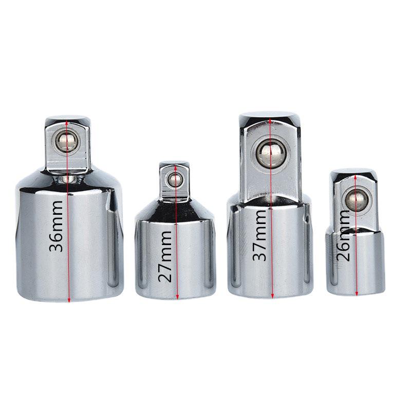 Hochkohlenstoff-Vierkantsteckschlüssel-Adapter-Satz: 1/4, 3/8, 1/2, 3/4 Zoll (6,3/10/12,5/19 mm)