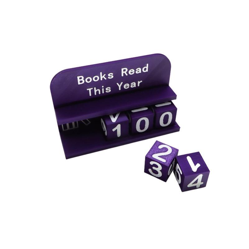 1pcs Books Read This Year Counting Ornament Home Office Desk Decor Book Reading Tracker Desktop Decoration