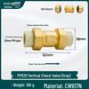 6/4 PPR Hot Melt Full Copper Check Valve, Horizontal/Vertical, 1-Inch Double Union, One-Way Tap Water Pipe Valve.