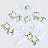 10Pcs White T10 Wedge 5-Smd 5050 5W5 Led License Plate Bulbs Indicator Light