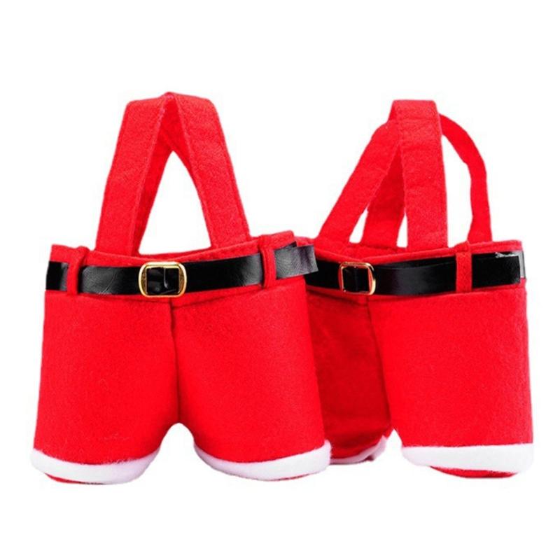 Efficient Stocking Style Holiday Gift Bags User Friendly Fabric Candy Pouches Multipurpose Bottle Cover For Christmas