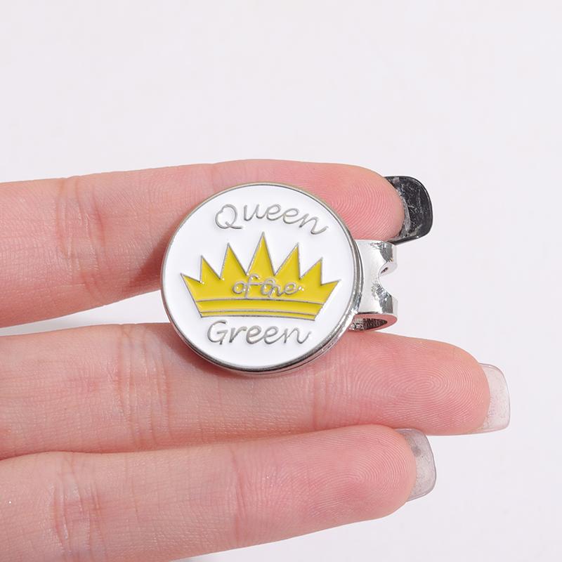 Golf Hat Clip 0.9 Inch Lucky Clover Hard Trendy Hat Metal Badge Jewelry Gift for Friend