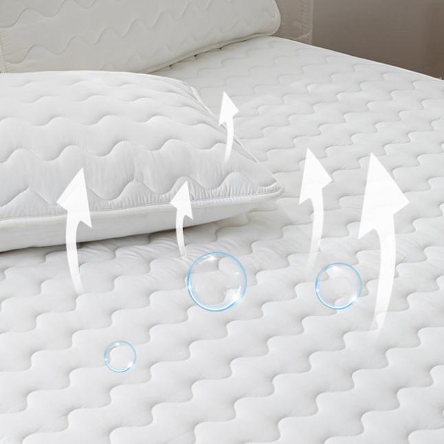 2026 New Queen King Quilted Waterproof Mattress Cover with Elastic Twin/Full Size Fitted Sheet Solid Color Bed Covers (No Pillowcase)