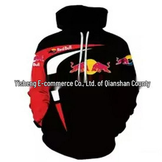 2025 Herren Red Bull 3D-Druck Lässiger Sport-Hoodie
