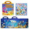 DIY Children's Handheld Jelly Sticker Book Can Be Repeatedly Pasted Focusing Puzzle Cultivation Scene Early Education Book