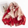 This Is A New Autumn and Winter Fashion Commuting Scarf In Gradient Color Featuring A Faux Cashmere Look and An Elegant Ladylike Style Shawl for Women