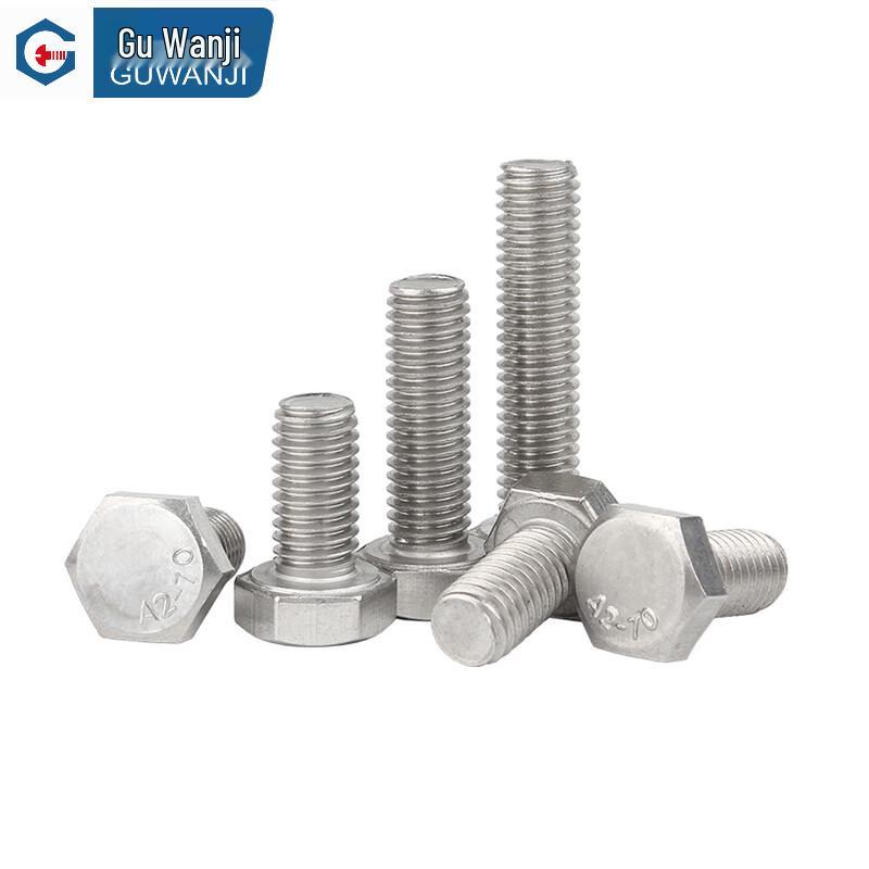 Guwanji 304 Stainless Steel Full Thread Hex Head Machine Screw