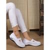 Spring and Summer Large Size Casual Comfortable Ladies Cloth Shoes One Foot Stirrup Flyweave Mesh Shoes Women's Shoes