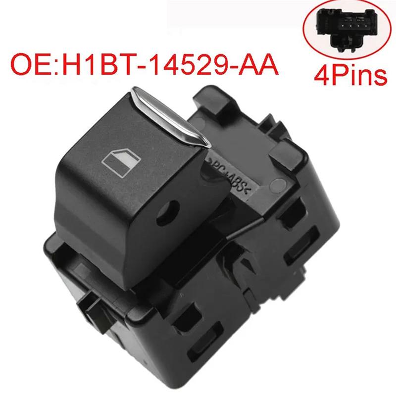 Portable 1 Piece Automotive Window Switch Glass Lifter Single Switch Black ABS For Ford Fiesta 2017-2019 H1BT-14529-AA H1BT14529 чёрный