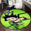 1 stuks Anime Cartoon Ontwerp Rond Tapijt Kantoorstoelmat, Antislip Tapijt voor Huisdecoratie