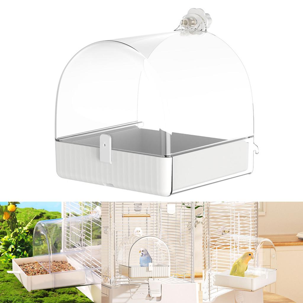 Haustier Vogel Badewanne Badehaus Papagei Badewanne mit Unterschublade für Wellensittiche Nymphensittiche Unzertrennliche Badezubehör