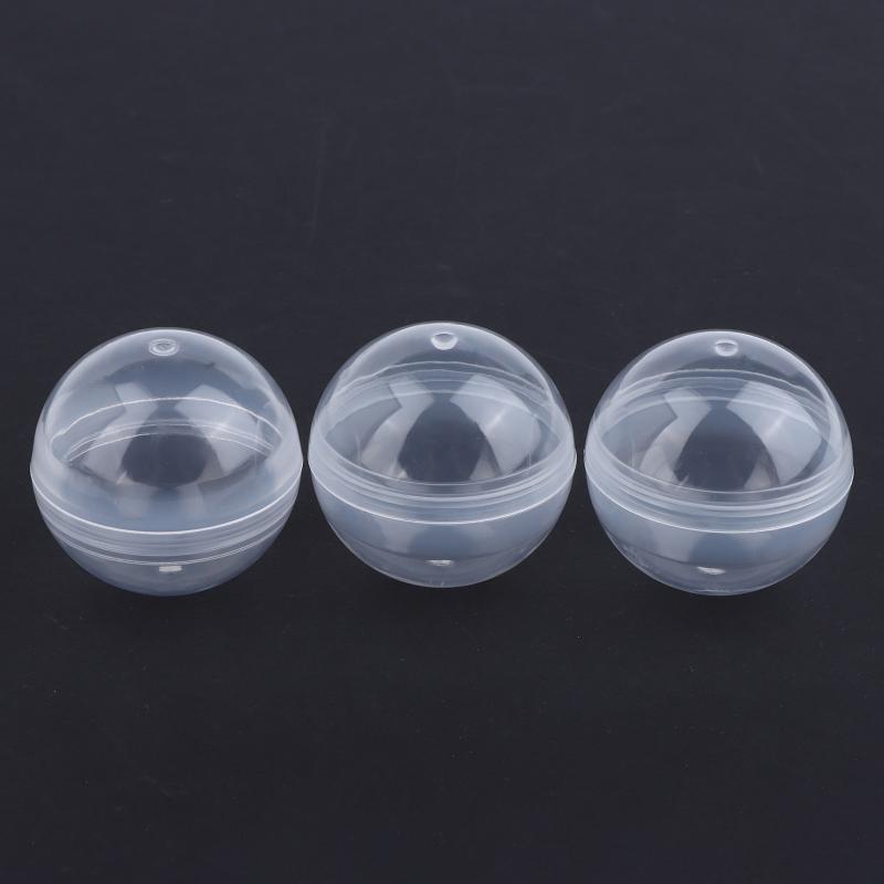50Pcs 60-75Mm Tiny Empty Plastic Balls Capsule Toys Surprise Ball Container Prop Paintball Diy Making Things Models