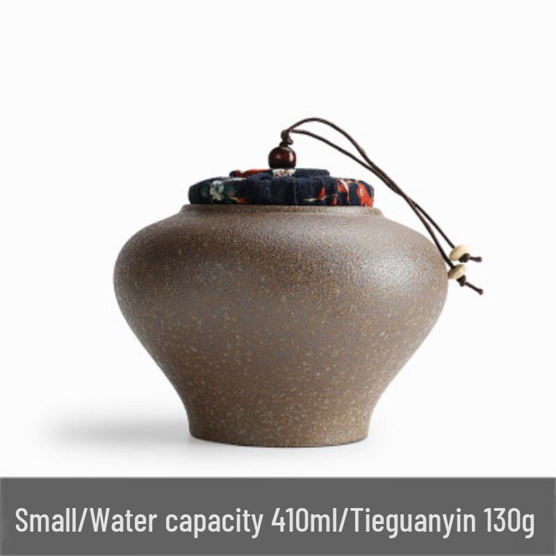 Coarse Pottery Tea Caddy