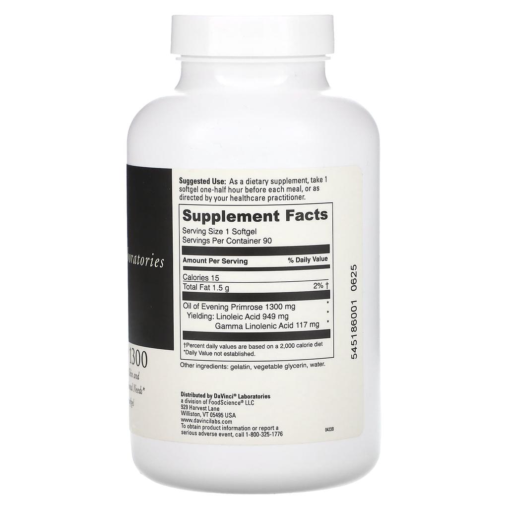 Gamma-Lin 1300, 1,300Mg, 90 Softgels