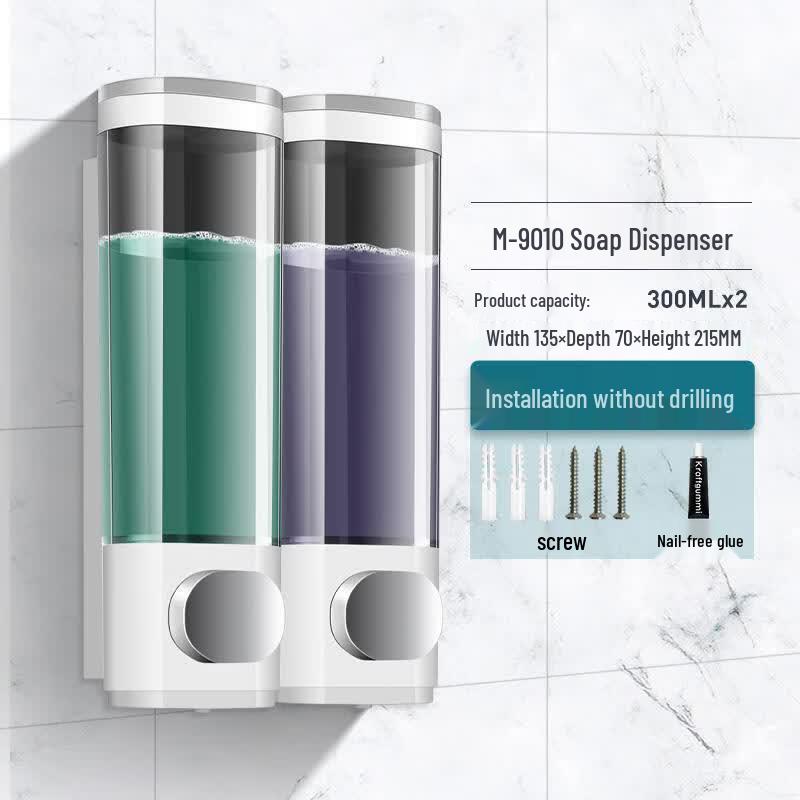 Punch-Free Wall-Mounted Soap Dispenser
