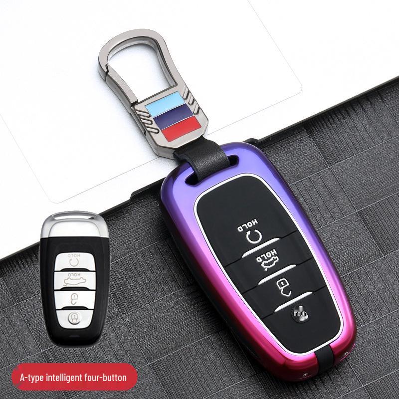 Gradient Metal Full Wrap Key Shell for Hongqi HS5, HS7, H9