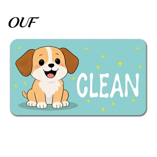 Double-sided Dishwasher Magnet Cartoon Animal Dirty Clean Magnet, Marker Magnetic Indicator, Dish Washing Machine Decoration Waterproof