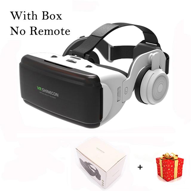 VR Shinecon Casque Helmet 3D Glasses Virtual Reality For Smartphone Smart Phone Headset Goggles Binoculars Video Game Wirth Lens 5