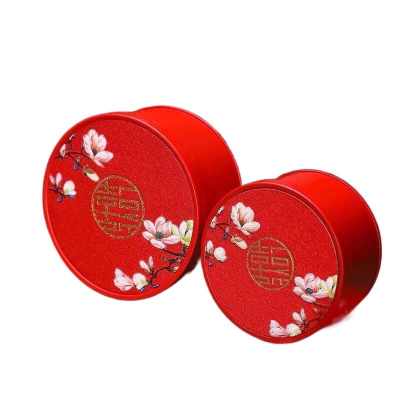 2022 Creative Drum-Shaped Wedding Candy Tin Box