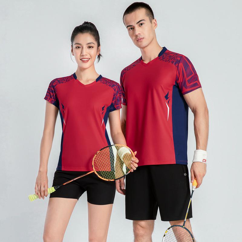 

Унисекс Дышащий Летний Сет из Сетки для Бадминтона - Настраиваемая Теннисная Экипировка с Коротким Рукавом XL