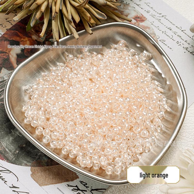 4mm Gold-Revealing Glass Rice Beads for DIY Jewelry: Bracelets, Necklaces, Hairpins, Tassels